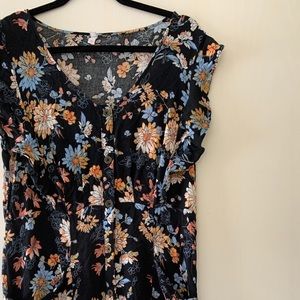 Flowy Bohemian dress, with Pockets - Fits like a L/XL
